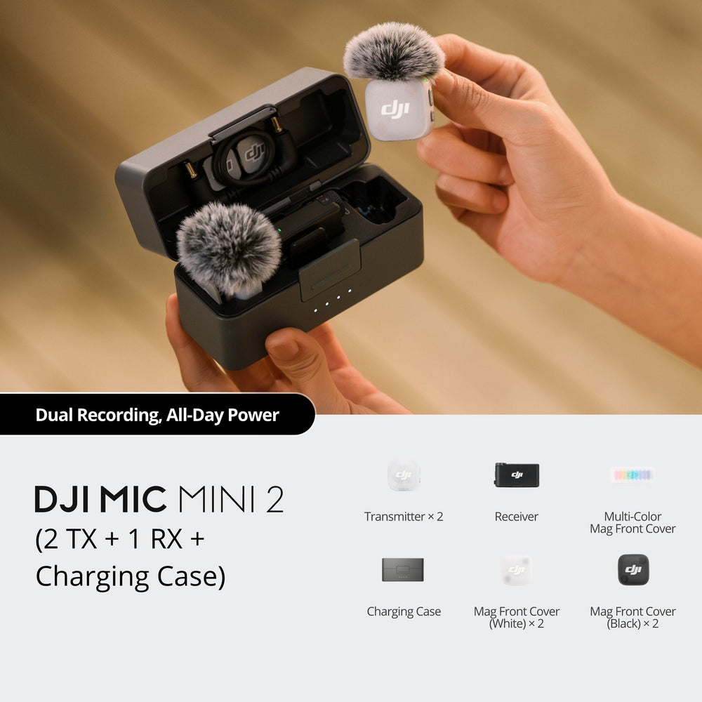 DJI Mic Mini 2 (2 Sender + 1 Empfänger + Ladeschale)