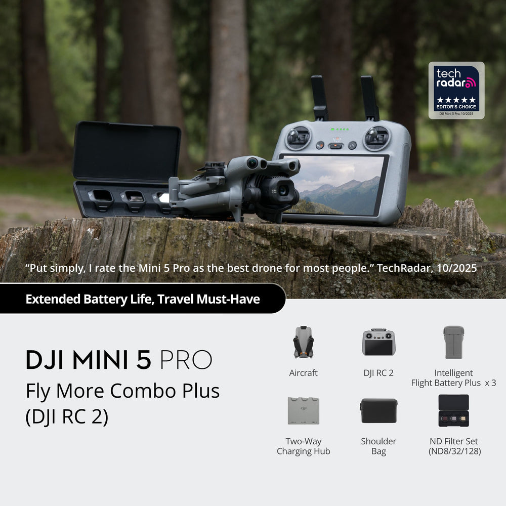 DJI Mini 5 Pro Drohne Fly More Combo Plus mit RC 2 Fernsteuerung