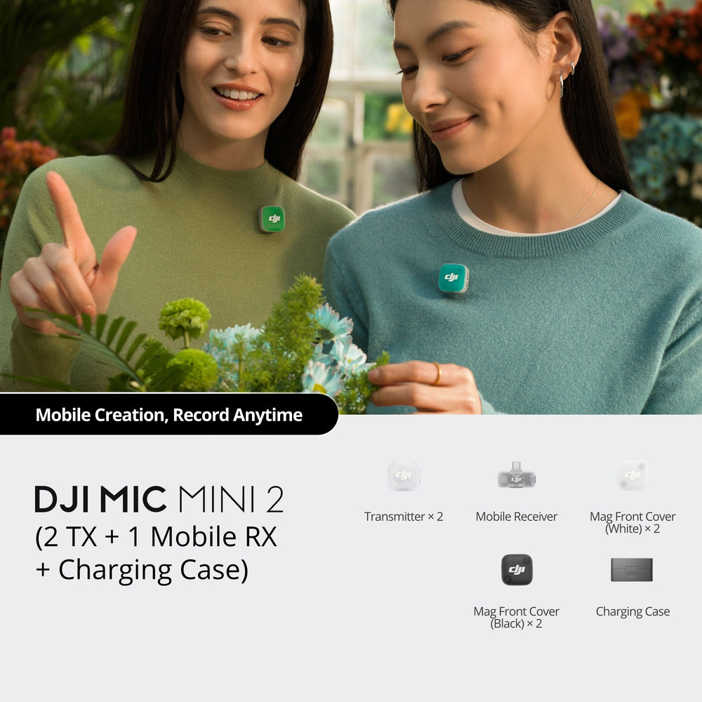 DJI Mic Mini 2 (2 Sender + 1 Handy-Empfänger + Ladeschale)
