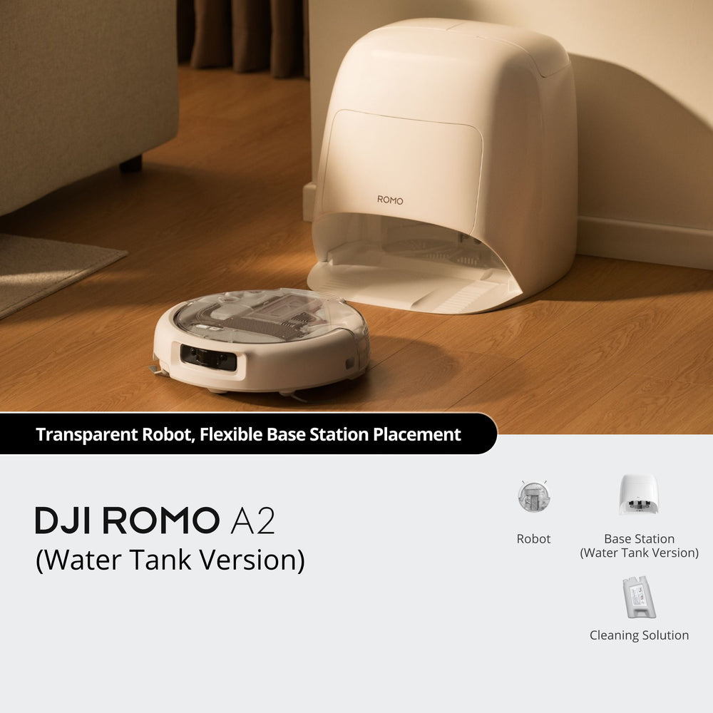 DJI ROMO A2 Robotic Vacuum Cleaner (Water Tank Version)