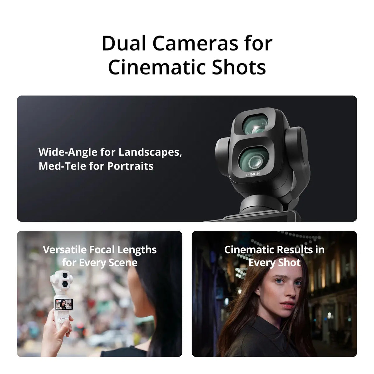 DJI Osmo Pocket 4P Handheld Gimbal Camera (Standard Combo) - Pearl White
