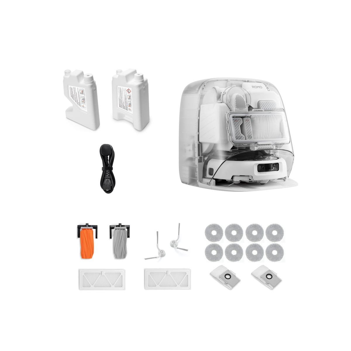 DJI ROMO P2 Robotic Vacuum Cleaner (Water Tank Version) - Clean More Combo