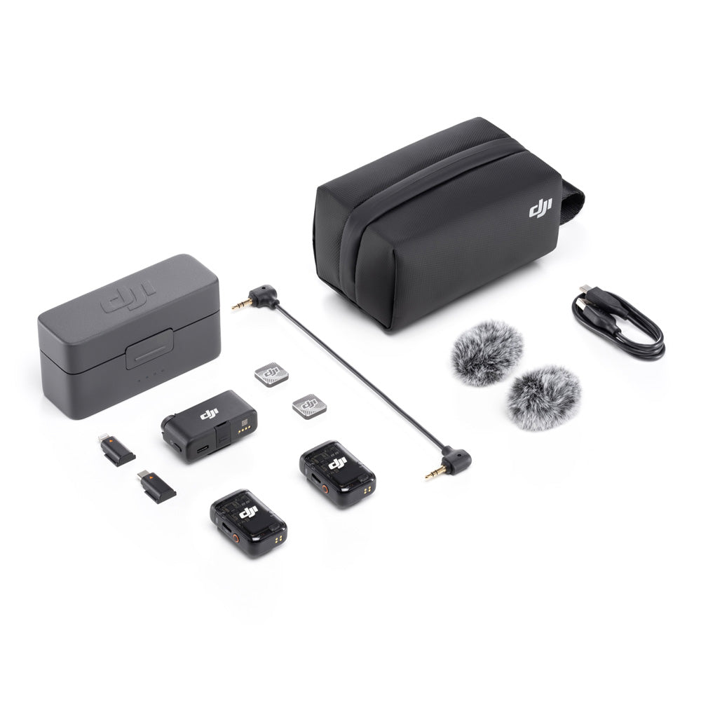 DJI Mic 2 (2 Sender + 1 Empfänger + Ladeschale)