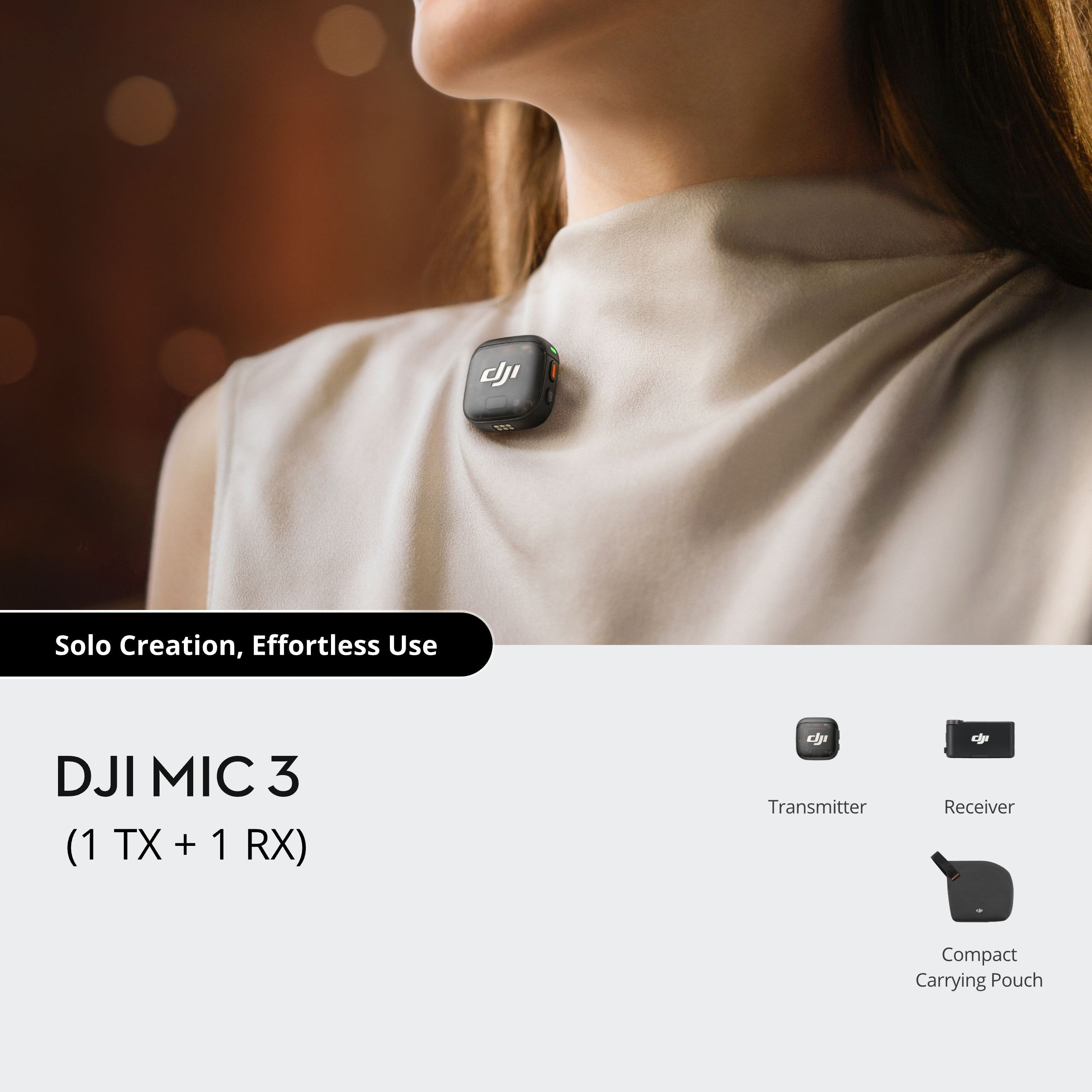 DJI Mic 3 (1 Sender + 1 Empfänger)