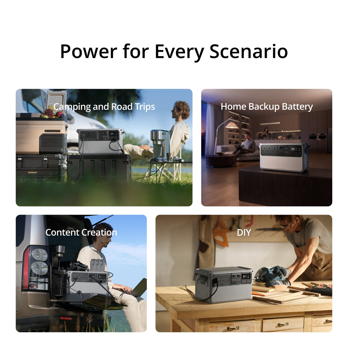 DJI Power Auro 2000 Elite 2-kWh-tragbare Powerstation