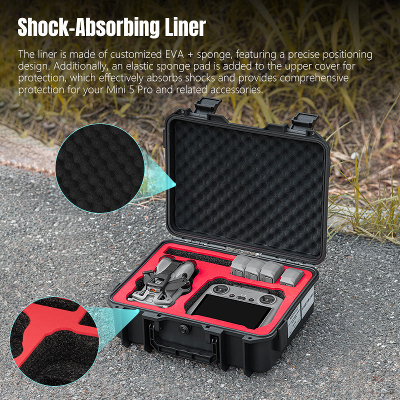 STARTRC Wasserdichter Hartschalenkoffer für DJI Mini 5 Pro