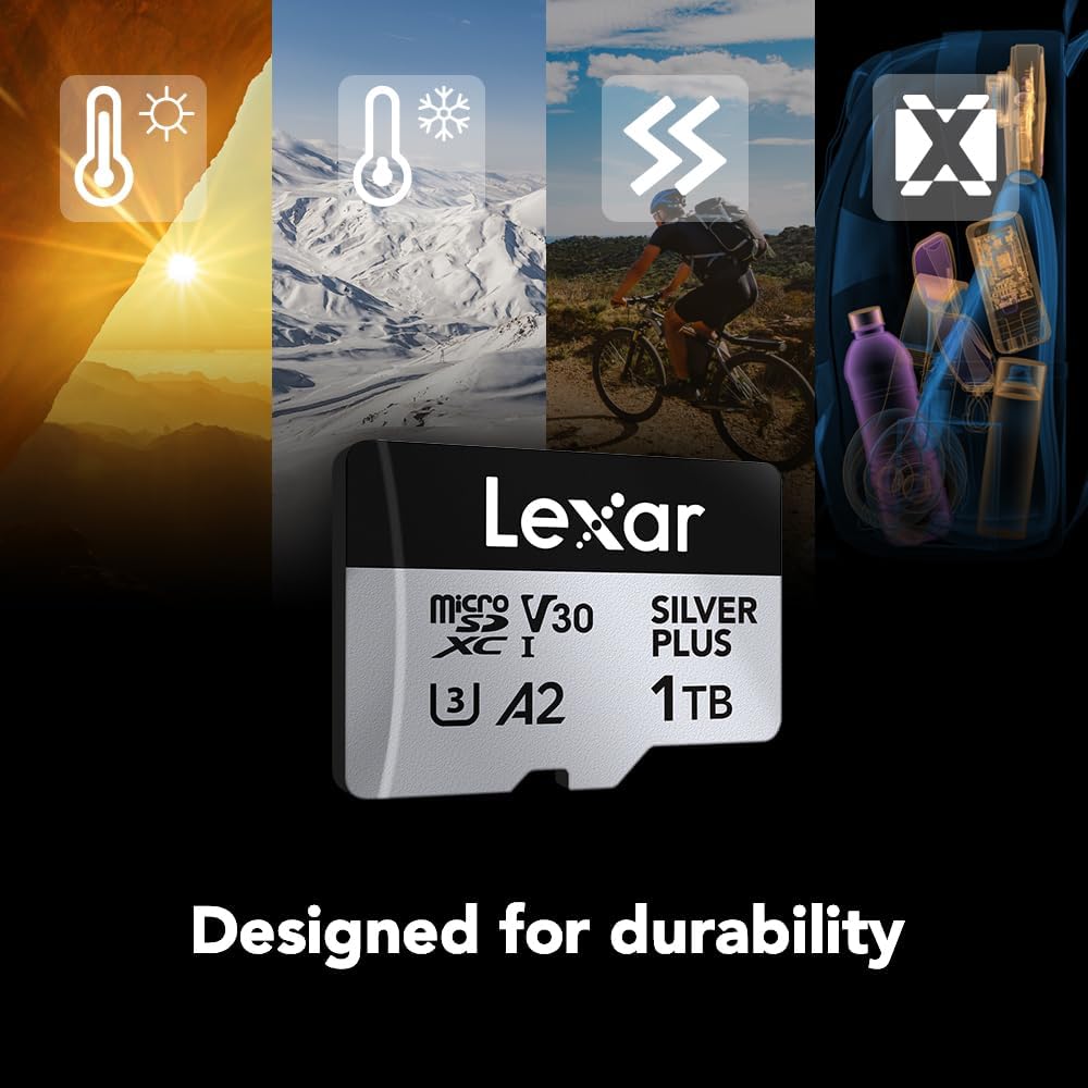 Lexar Professional Silver Plus 1TB microSDXC UHS-I V30 (205MB/s)