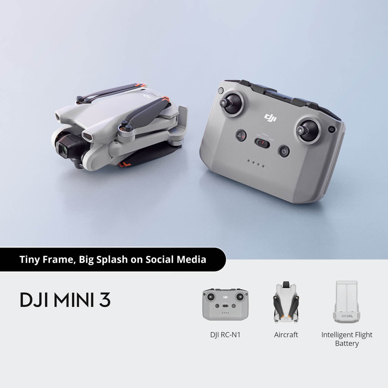 DJI Mini 3 Drohne mit RC-N1 Fernsteuerung
