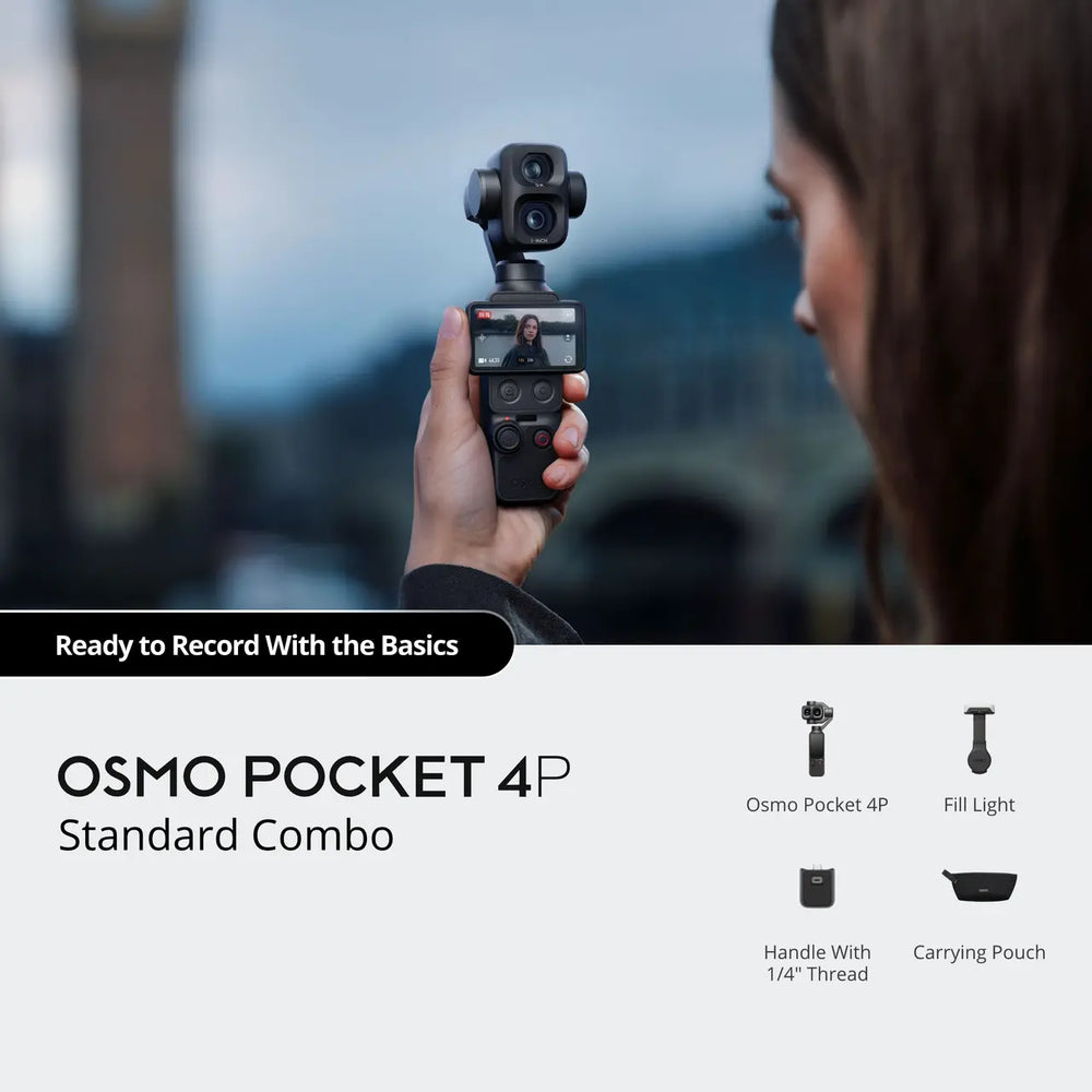 DJI Osmo Pocket 4P Handheld Gimbal Camera (Standard Combo)
