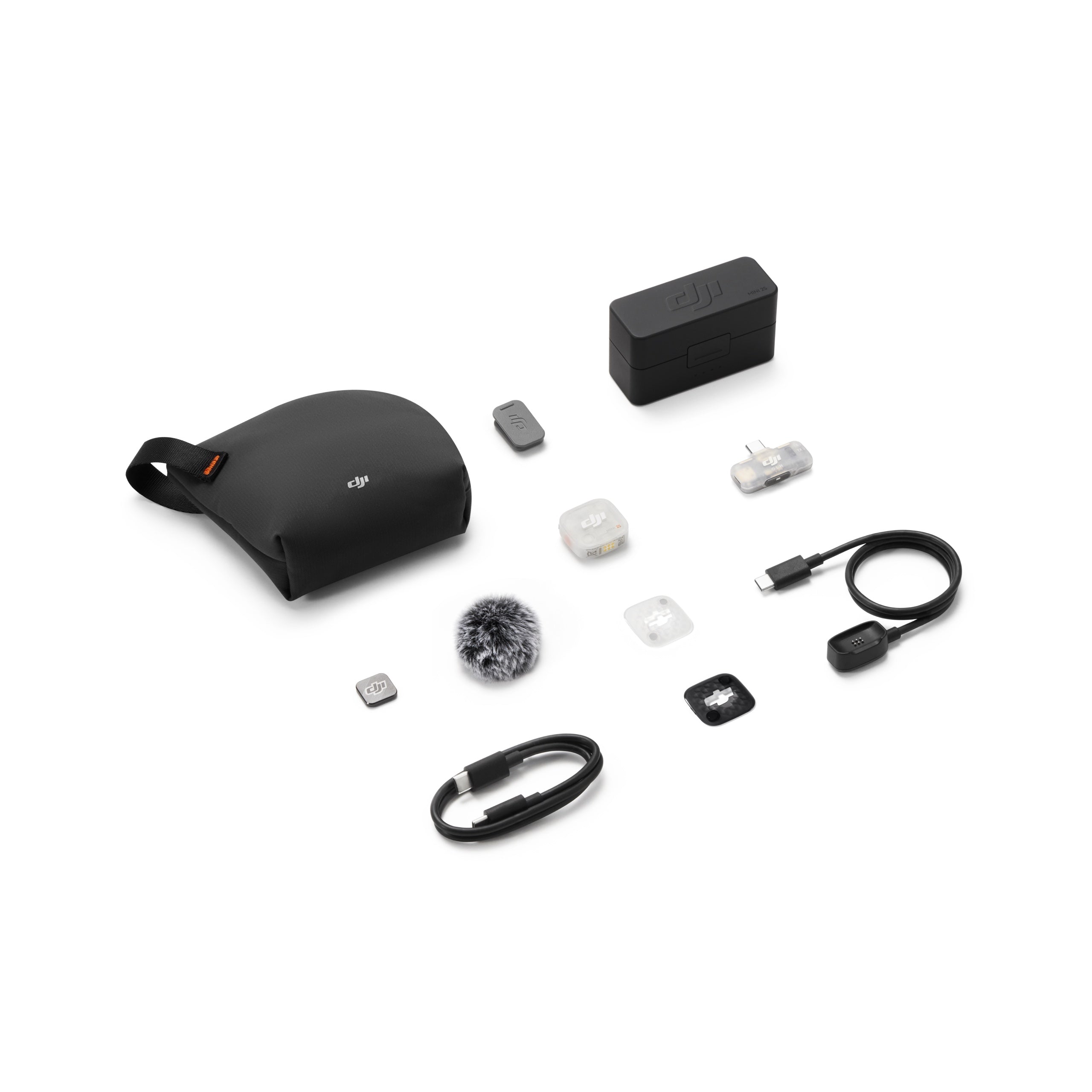 DJI Mic Mini 2S (1 Sender + 1 Handy-Empfänger + Ladeschale)