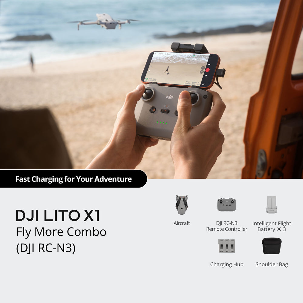 DJ Lito X1 Drone Fly More Combo with RC-N3 Controller