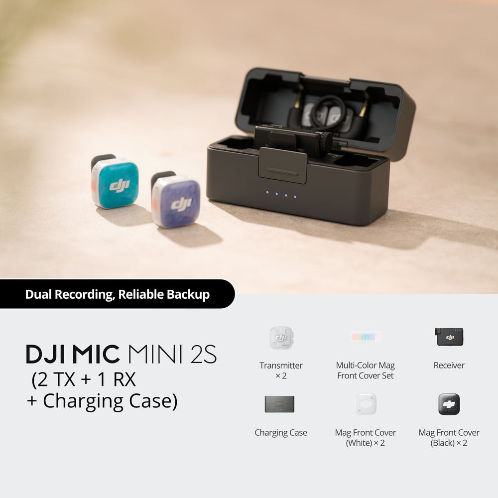 DJI Mic Mini 2S (2 Sender + 1 Empfänger + Ladecase)