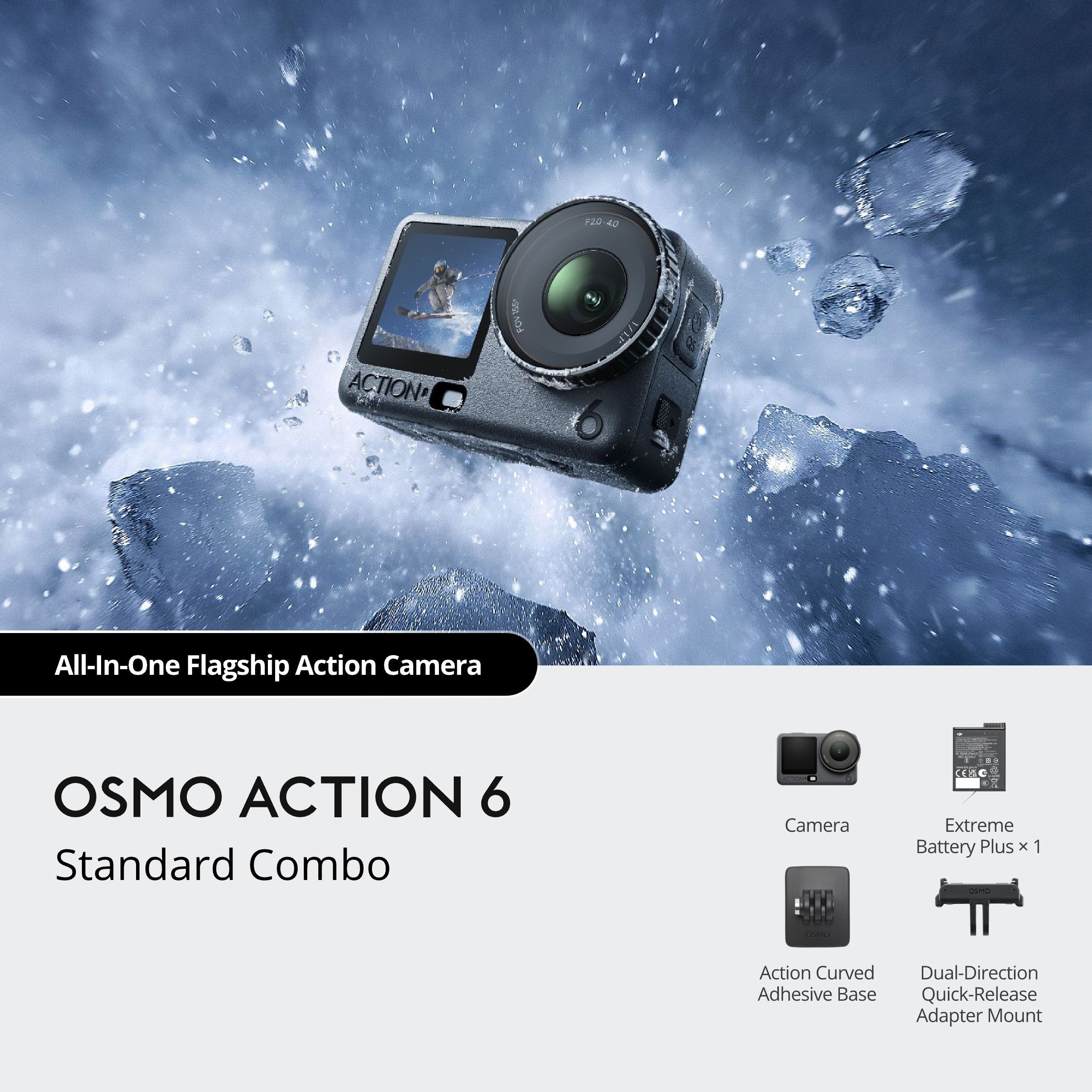 DJI Osmo Action 6 Standard Combo Action Camera – DJI Hasselblad EU