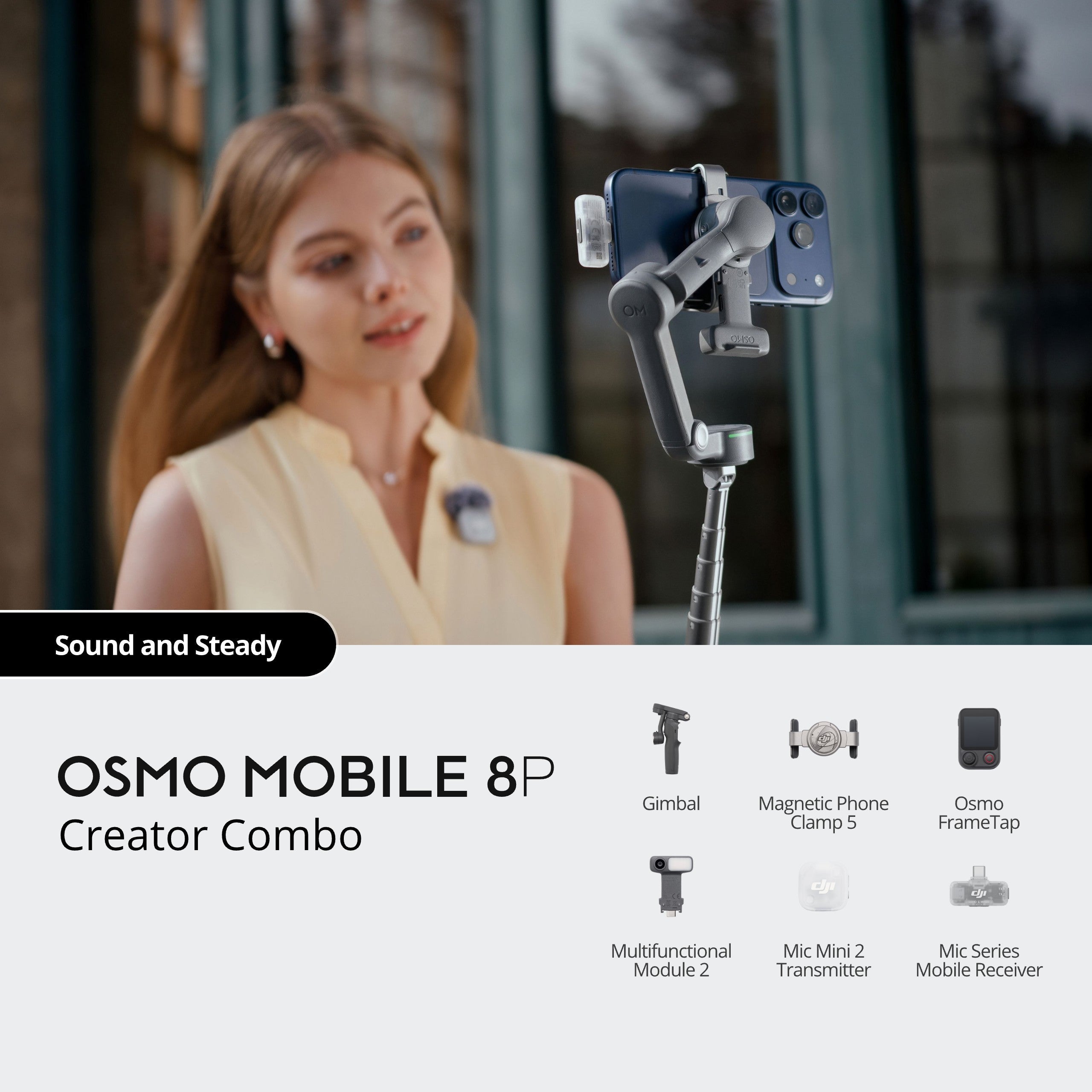 DJI Osmo Mobile 8P Creator Combo Handheld Gimbal – DJI Hasselblad EU