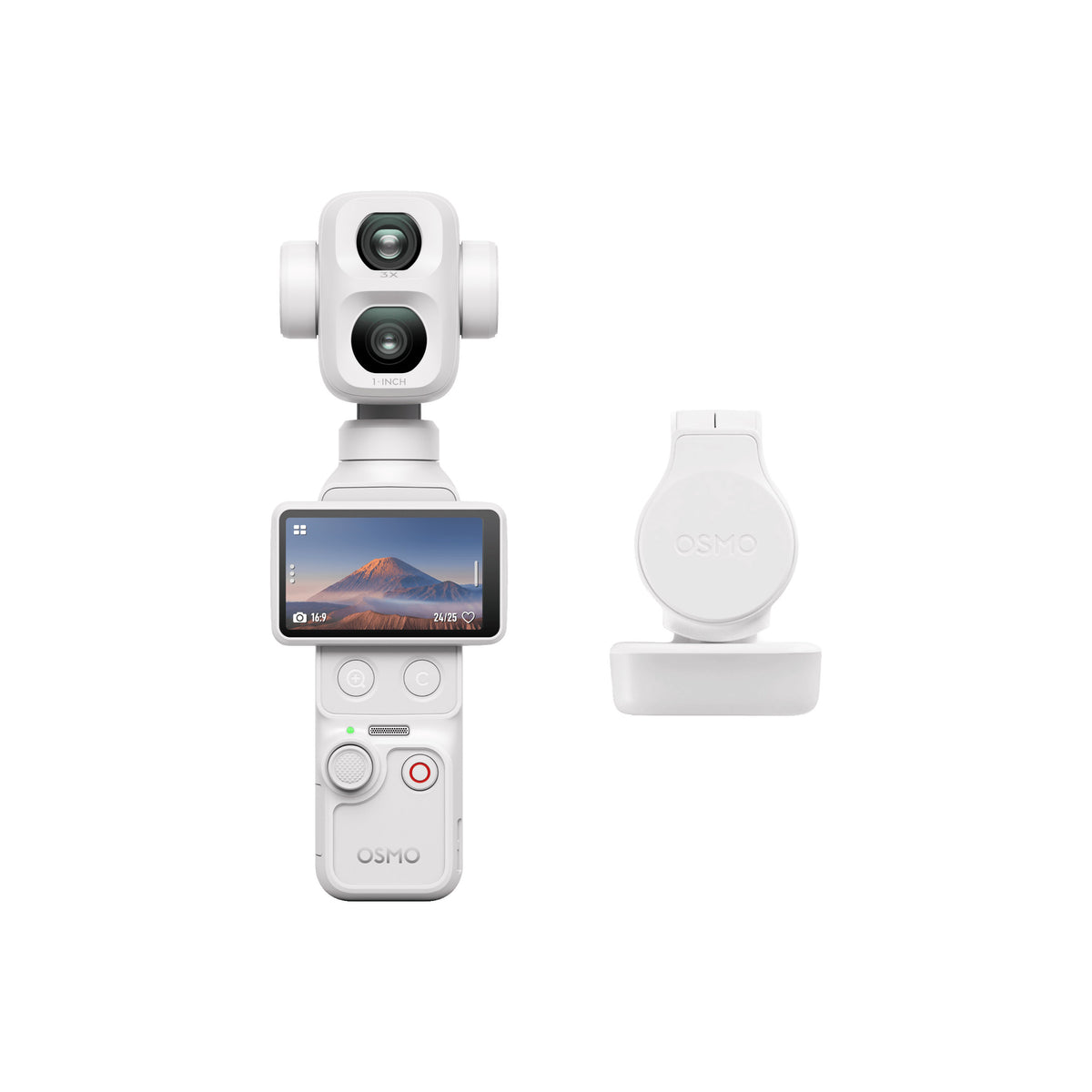 DJI Osmo Pocket 4P Handheld Gimbal Camera (Standard Combo) - Pearl White